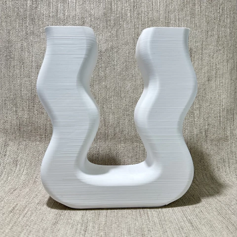 FLORERO PLA CANDELABRO BLANCO