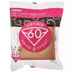 Filtro Hario V60 Natural 100 unidades Tamanho 01
