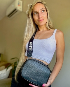 BANDOLERA PIERINA NEGRO LIMA - Antonia Agosti Bags Store