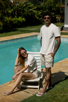 Short de linho - Basic - comprar online