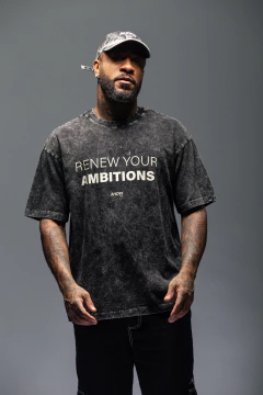 Camiseta Oversized - Renew Your Ambition na internet