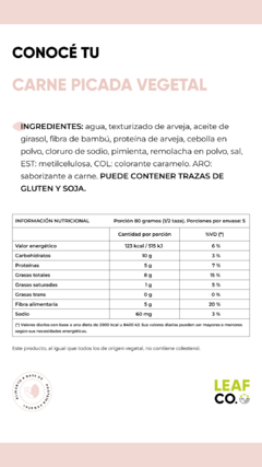 Picada Vegetal sabor Carne en internet