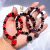 Pulseira Pomba Gira de cristais e pingente de flor | Pomba Gira Umbanda Candomble - comprar online