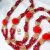 Guia de Pomba Gira Rainha com Coroa e Tridente | Fio de Contas Vermelho e Dourado Artesanal - comprar online