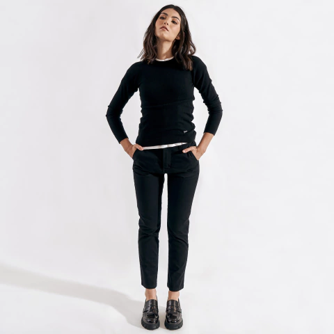 Pantalon Chino Mulán - Negro