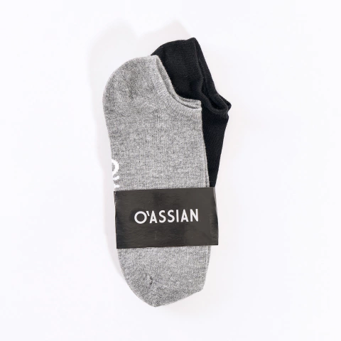 Pack Medias Soquete - Gris/Negro