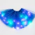Saia de estrela de tule brilhante LED para mulheres, tutu curto, mini saia extra na internet