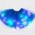 Saia de estrela de tule brilhante LED para mulheres, tutu curto, mini saia extra - comprar online