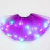 Saia de estrela de tule brilhante LED para mulheres, tutu curto, mini saia extra na internet