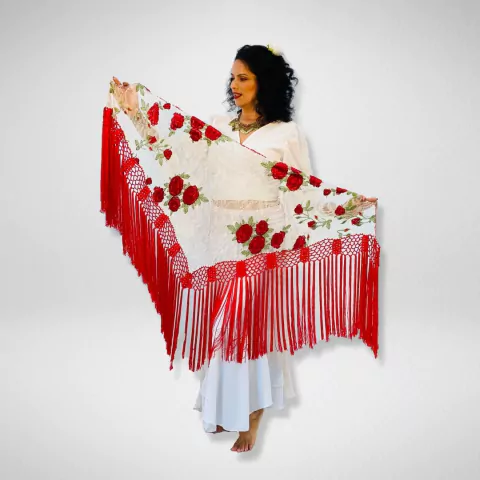 Mantón Feito à Mão - 08.0082