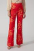 Calça Flora Vermelha - comprar online