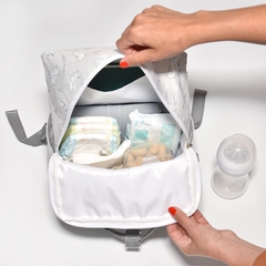 Mochila Kinder Rayado Celeste en internet