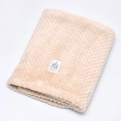 Manta Micropiel Capitoné Beige