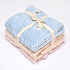 Manta Micropiel Capitoné Rosa - tienda online