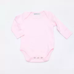 Body Americano Manga Larga Rosa