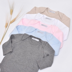 Body Americano Manga Larga Gris Oscuro - comprar online