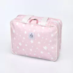 Valijita Impermeable Estrellas Rosa