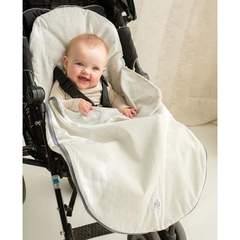 Port Enfant liviano Rayado y Tussor Natural - comprar online