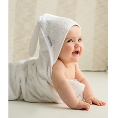 Toallón con capucha orejas de conejo Gris - comprar online