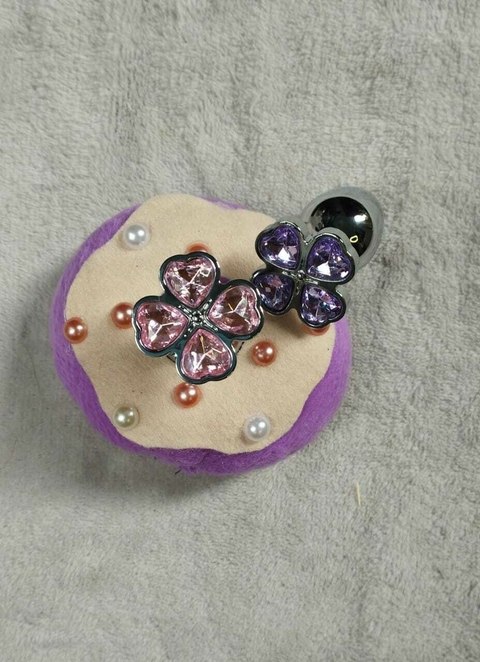 Plug Anal Metal Luck Cromado - 6,5 cm x 2,5 cm