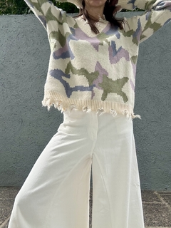 Sweater escote V colores - tienda online