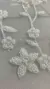 Tule Com Glitter Floral Futa-cor Com Fundo Off White - comprar online