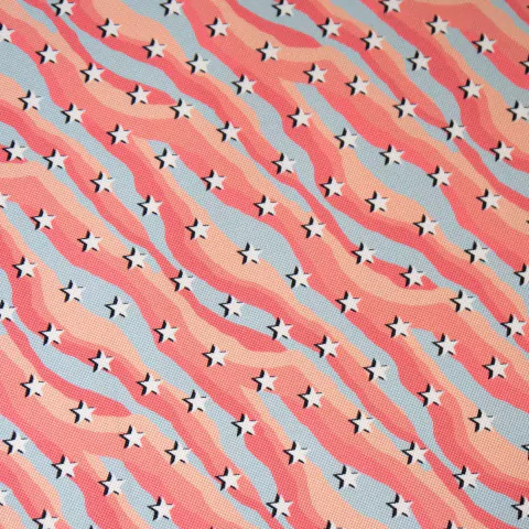 Cordura estampada ESTRELLITAS MULTICOLOR