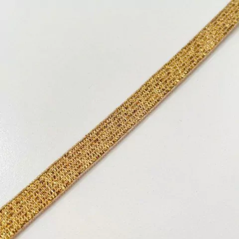 Elastico con lurex DORADO 1cm x metro