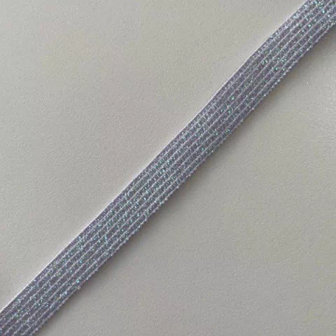 Elastico con lurex LILA 1cm x metro
