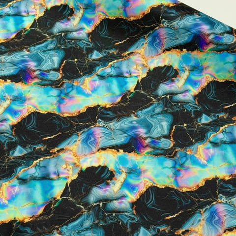 Cordura estampada MARMOL NEGRO