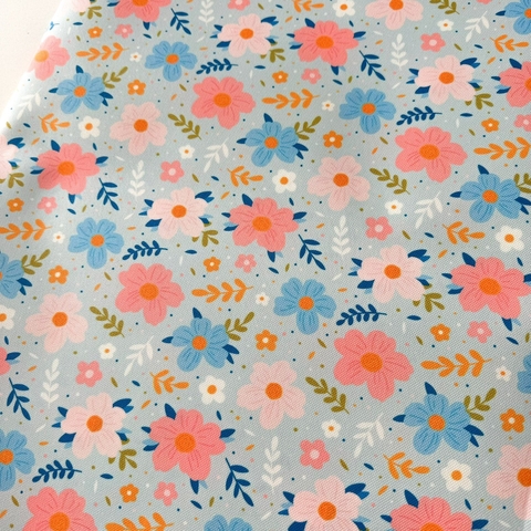 Cordura estampada FLOR CELESTE