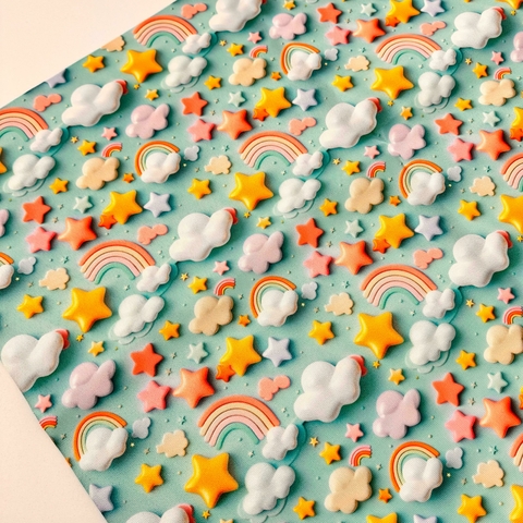 Cordura estampada RAINBOW PASTEL