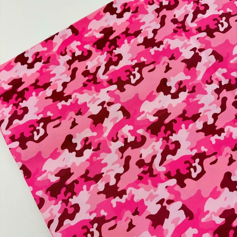 Cordura estampada MILITAR ROSA