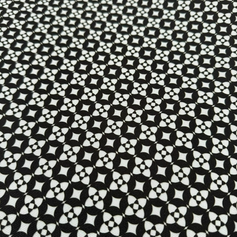 Cordura estampada MOSAICO NEGRO