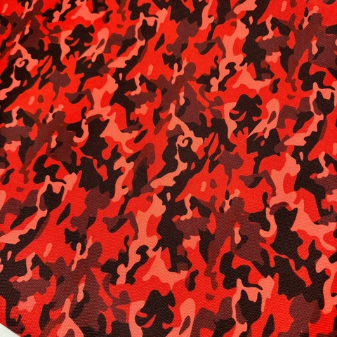 Cordura estampada MILITAR ROJO
