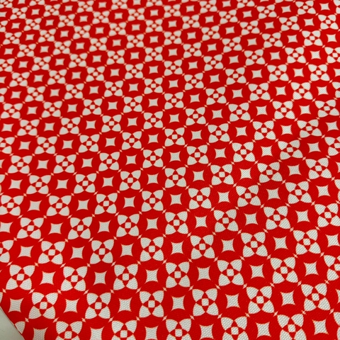Cordura estampada MOSAICO ROJO