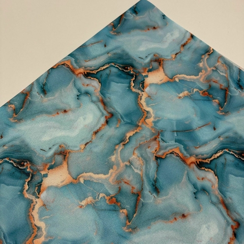 Cordura estampada MARMOL CELESTE