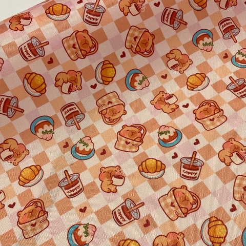 Cordura estampada CARPINCHOS CAFE - comprar online