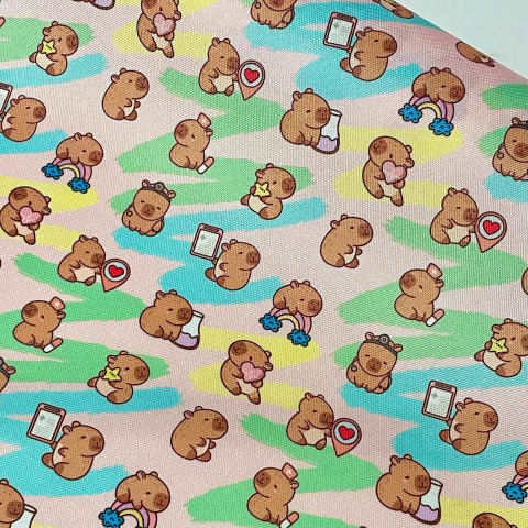 Cordura estampada CARPINCHO MEDICINA ENFERMERIA - comprar online