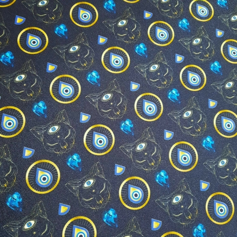 Cordura estampada OJO TURCO NEGRO - comprar online