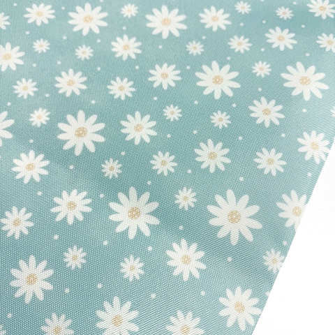 Cordura estampada MARGARITA AQUA PASTEL - comprar online
