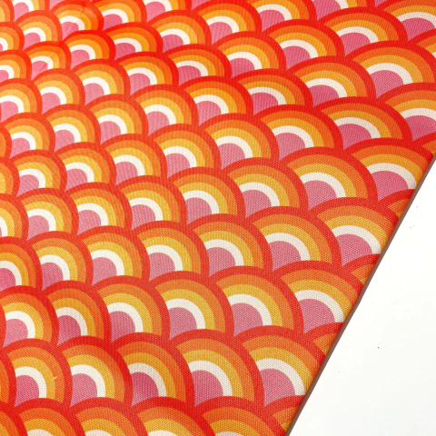 Cordura estampada ARCOIRIS FUEGO - comprar online