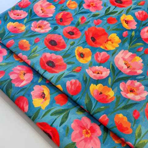 Cordura estampada AMAPOLAS - comprar online