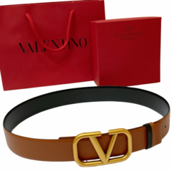 Cinto Valentino Signature Dupla Face Largo 4.0 cm - (5A) - comprar online