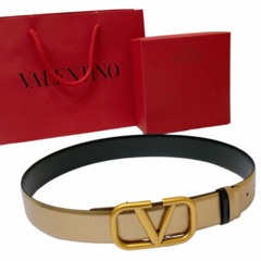 Cinto Valentino Signature Dupla Face Largo 4.0 cm - (5A) na internet