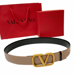 Cinto Valentino Signature Dupla Face Largo 4.0 cm - (5A) - Kabra Bruto