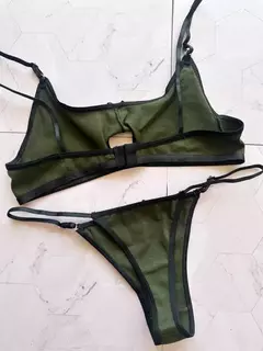 CONJUNTO DE ALGODON ABERTURA- VERDE - ART 2500 en internet