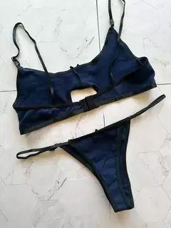 CONJUNTO DE ALGODON ABERTURA- AZUL - ART 2500 en internet