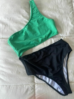 ENTERIZA COMBINADA VERDE Y NEGRO - ART 190 - comprar online