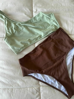 ENTERIZA COMBINADA VERDE CLARO Y MARRON - ART 190 - comprar online